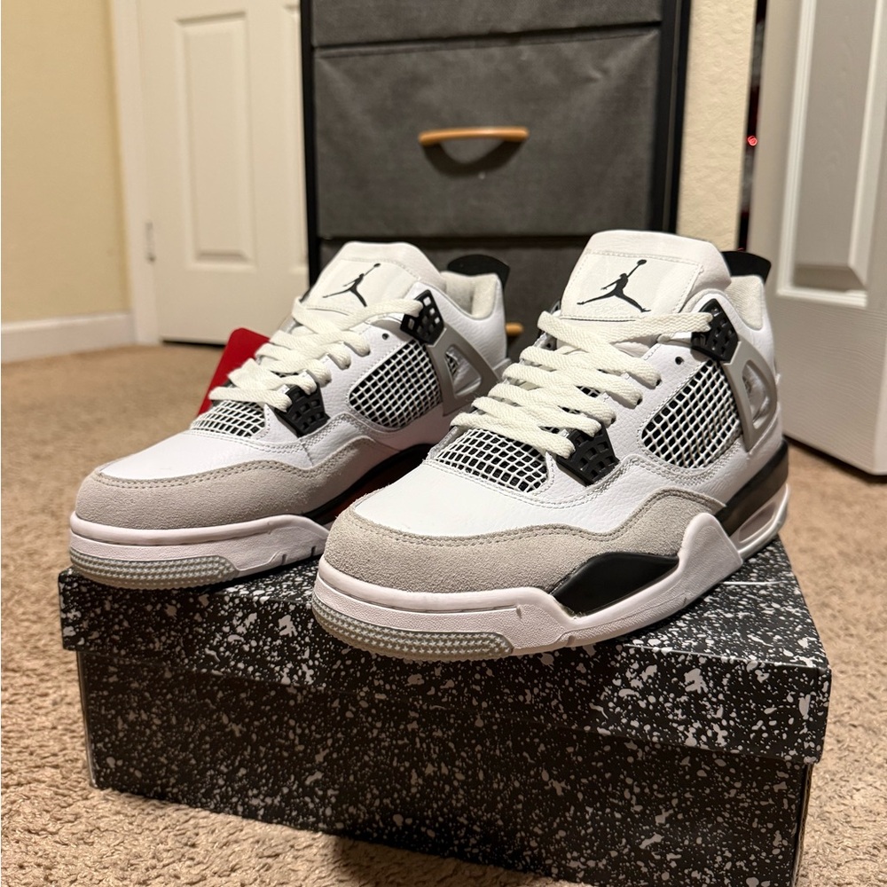 Jordan Men's White and Black Sneakers